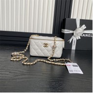 Chanel Vanity with Chain AP4283 Lambskin White High