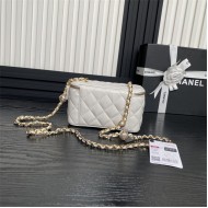 Chanel Vanity with Chain AP4283 Lambskin White High