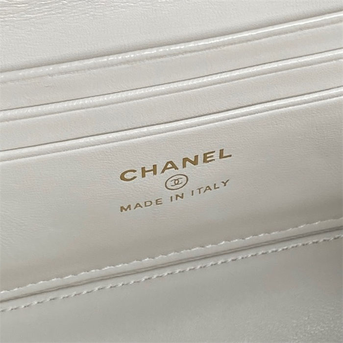 Chanel Vanity with Chain AP4283 Lambskin White High