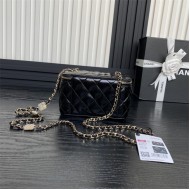 Chanel Vanity with Chain AP4301 Lambskin Black High