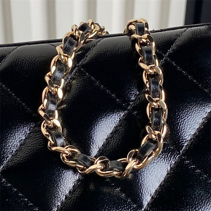 Chanel Vanity with Chain AP4301 Lambskin Black High