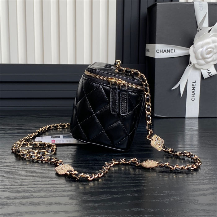 Chanel Vanity with Chain AP4301 Lambskin Black High