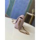 MINI FLAP BAG Iridescent Grained Calfskin & Gold-Tone Metal AS2855 Pink A