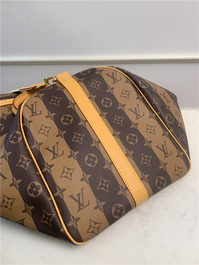 Louis Vuitton KEEPALL BANDOULIÈRE 50 Monogram Stripes Brown M45967 High