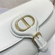 Dior BOBBY EAST-WEST BAG Box Calfskin White High