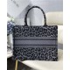 MEDIUM Dior BOOK TOTE Multicolor Mizza Embroidery Grey High