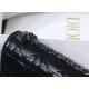 MEDIUM Dior CARO BAG Quilted Macrocannage Calfskin Black High