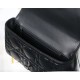 MEDIUM Dior CARO BAG Quilted Macrocannage Calfskin Black High