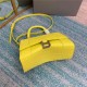 WOMEN'S HOURGLASS SMALL TOP HANDLE BAG Crocodile Yellow High