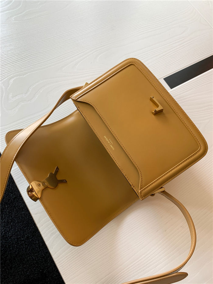 SOLFERINO SMALL SATCHEL IN BOX SAINT LAURENT LEATHER High