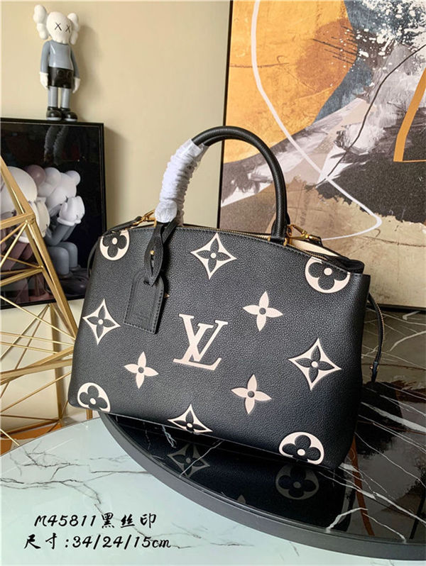 Louis Vuitton GRAND PALAIS Monogram Empreinte M45842 Black/Beige High