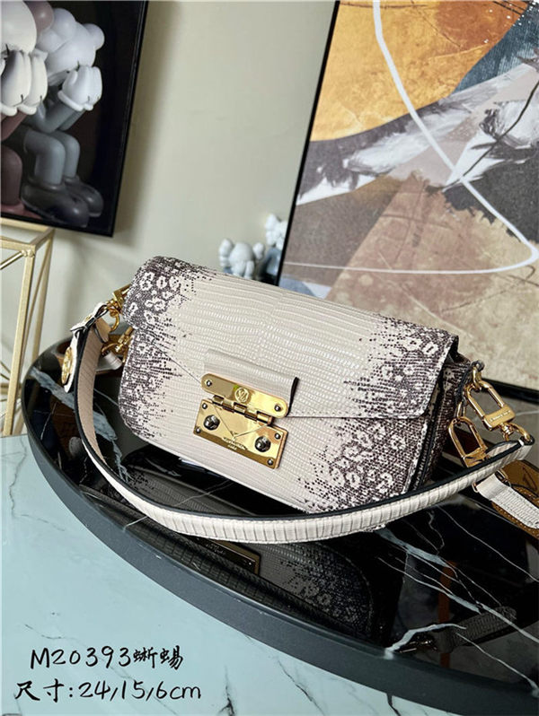 Louis Vuitton SWING Handbag Lizard M20393 High