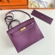 Hermes Kelly Danse 22cm Evercolor WAX Anemone Gold Metal High