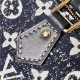 Louis Vuitton NANO SPEEDY Monogram jacquard denim Blue M81213 High