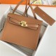 Hermes Kelly Danse 22cm Evercolor WAX Gold Gold Metal High