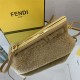 Fendi FIRST SMALL sheepskin bag Beige High