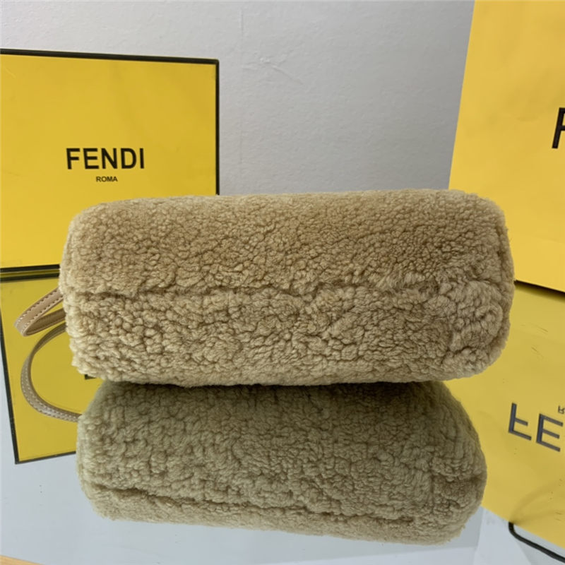 Fendi FIRST SMALL sheepskin bag Beige High