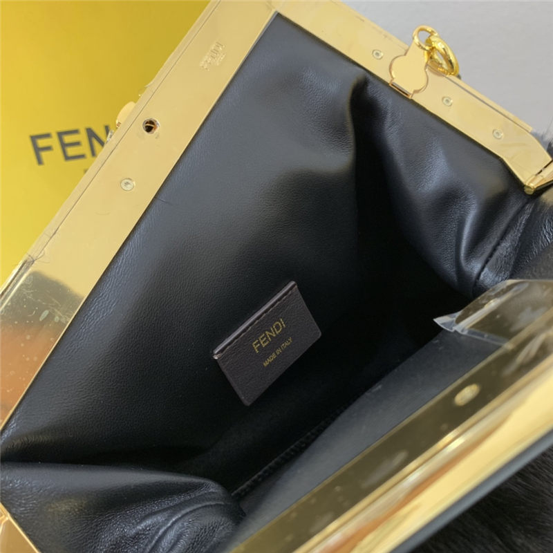 Fendi FIRST MEDIUM mink bag Black High