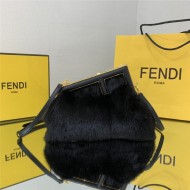 Fendi FIRST SMALL mink bag Black High