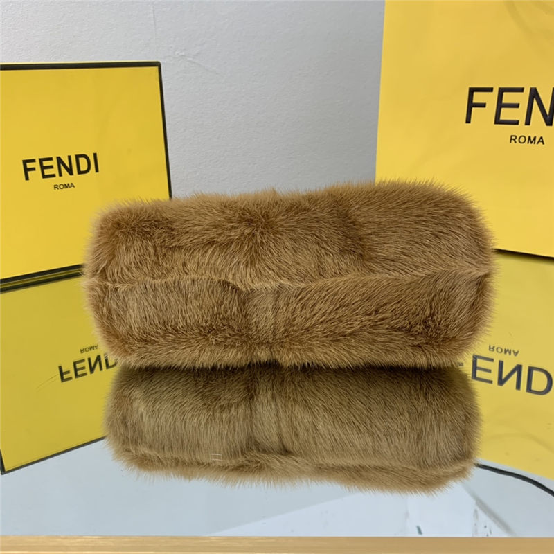 Fendi FIRST SMALL mink bag Brown High