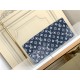 Louis Vuitton ONTHEGO MM Monogram Jacquard Denim Blue M59608 High