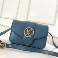 LV Pont 9 Bag In Blue Calfskin M55947 High