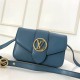 LV Pont 9 Bag In Blue Calfskin M55947 High