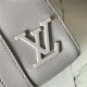 Louis Vuitton CITY KEEPALL Aerogram cowhide leather M59328 Gray High