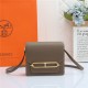 Hermes Roulis 19 bag Evercolor WAX Gold Metal Etoupe High