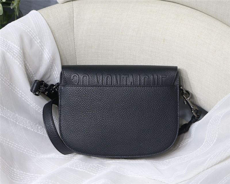 MEDIUM Dior BOBBY BAG Grained Calfskin Black High