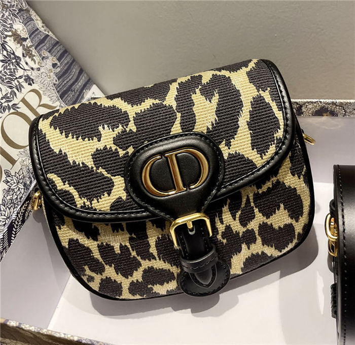 SMALL Dior BOBBY BAG Mizza Jacquard Beige High