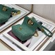 MICRO Dior CARO BAG Supple Cannage Calfskin Green High