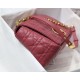 MEDIUM Dior CARO BAG Supple Cannage Calfskin Pink High