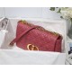 MEDIUM Dior CARO BAG Supple Cannage Calfskin Pink High