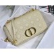 MEDIUM Dior CARO BAG Supple Cannage Calfskin Beige High