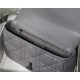 LARGE Dior CARO BAG Quilted Macrocannage Calfskin Grey High