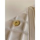 BECKY MINI CHAIN BAG IN CARRÉ-QUILTED LAMBSKIN White High