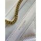 BECKY MINI CHAIN BAG IN CARRÉ-QUILTED LAMBSKIN White High