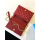 BECKY MINI CHAIN BAG IN CARRÉ-QUILTED LAMBSKIN Red High