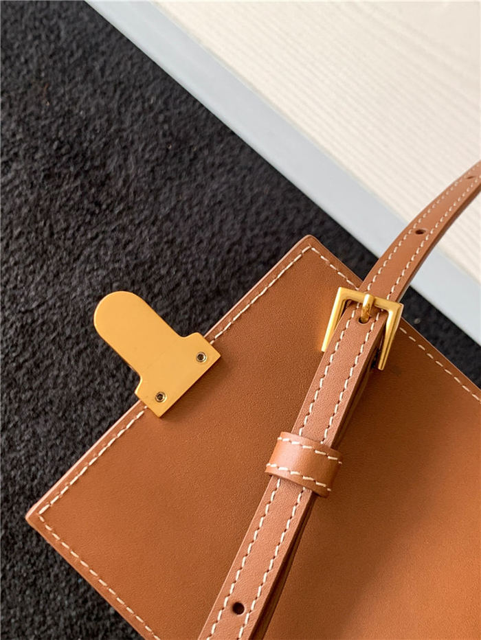 TUC PHONE POUCH WITH STRAP IN SUPPLE CALFSKIN High