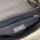 Chanel FLAP BAG Calfskin A8095 Navy Blue High