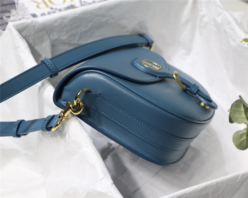 MEDIUM Dior BOBBY BAG Box Calfskin Ocean Blue High