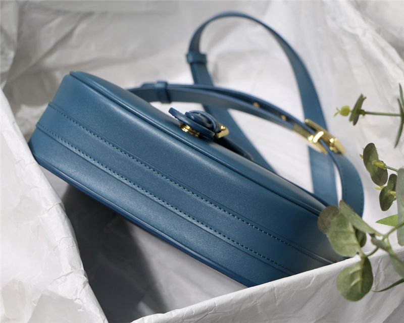 MEDIUM Dior BOBBY BAG Box Calfskin Ocean Blue High