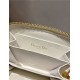 Dior CARO DETACHABLE CARD HOLDER Supple Cannage Calfskin White High