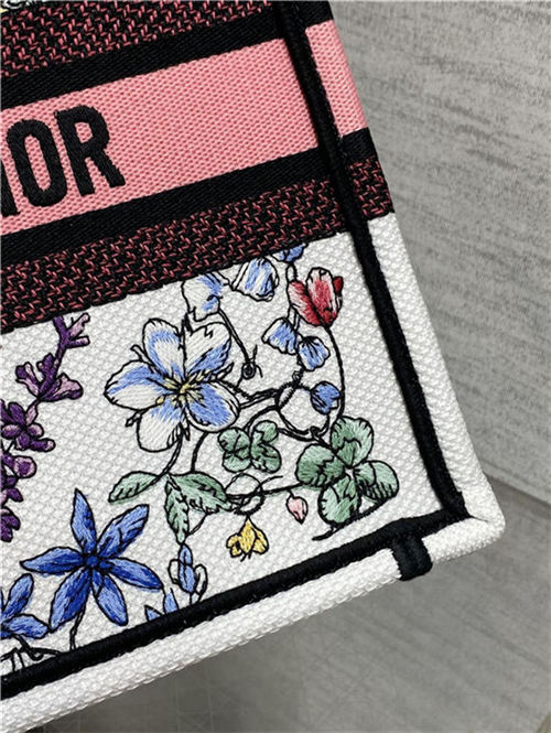 SMALL Dior BOOK TOTE Florilegio Embroidery High