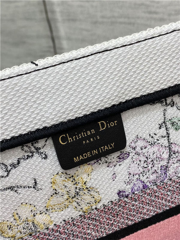 MEDIUM Dior BOOK TOTE Florilegio Embroidery High