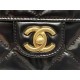 Chanel BOWLING BAG AS4905 Calfskin & Gold-Tone Metal Black A