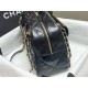 Chanel BOWLING BAG AS4905 Calfskin & Gold-Tone Metal Black A