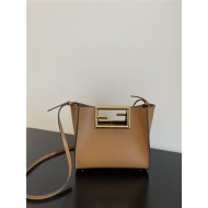 Fendi WAY SMALL leather bag Caramel High