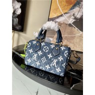 Louis Vuitton NANO SPEEDY Monogram jacquard denim Blue M81168 High